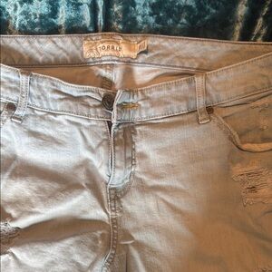 Torrid Light Blue Ripped Jeans